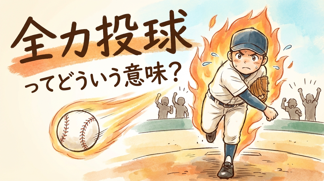 全力投球ってどういう意味?