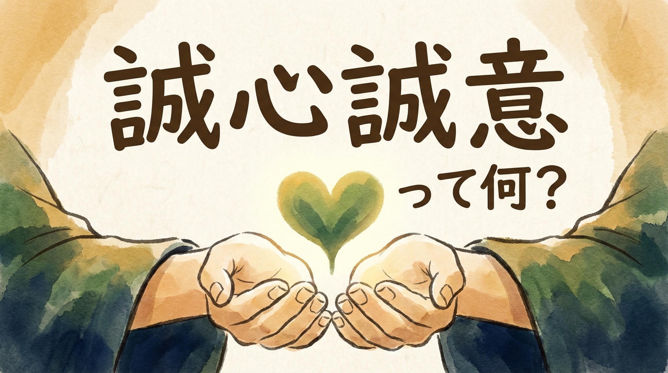 誠心誠意って何？