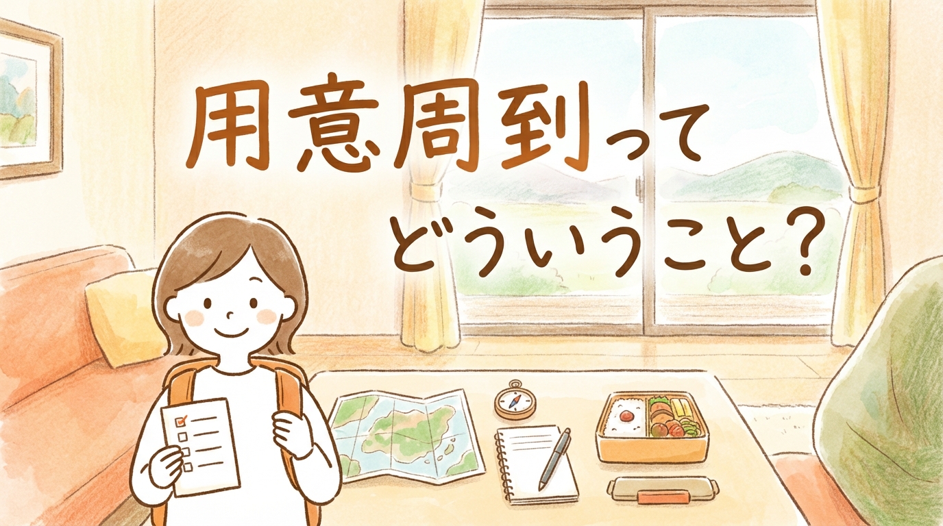 用意周到ってどういうこと？