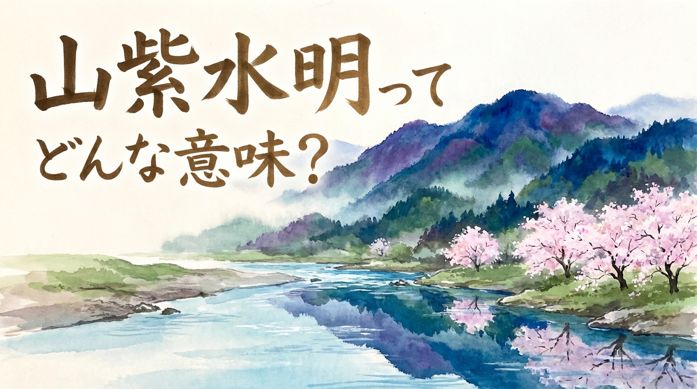 山紫水明ってどんな意味？