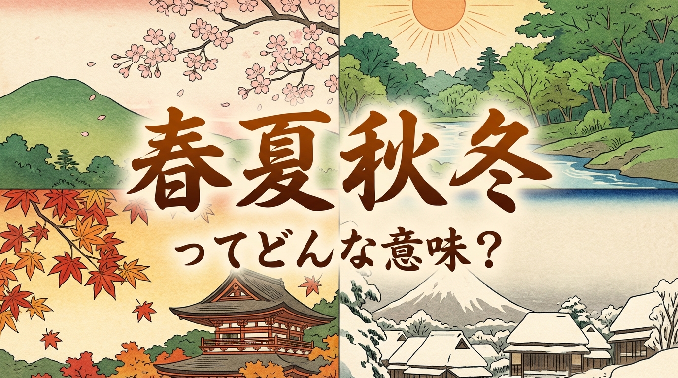 春夏秋冬ってどんな意味？