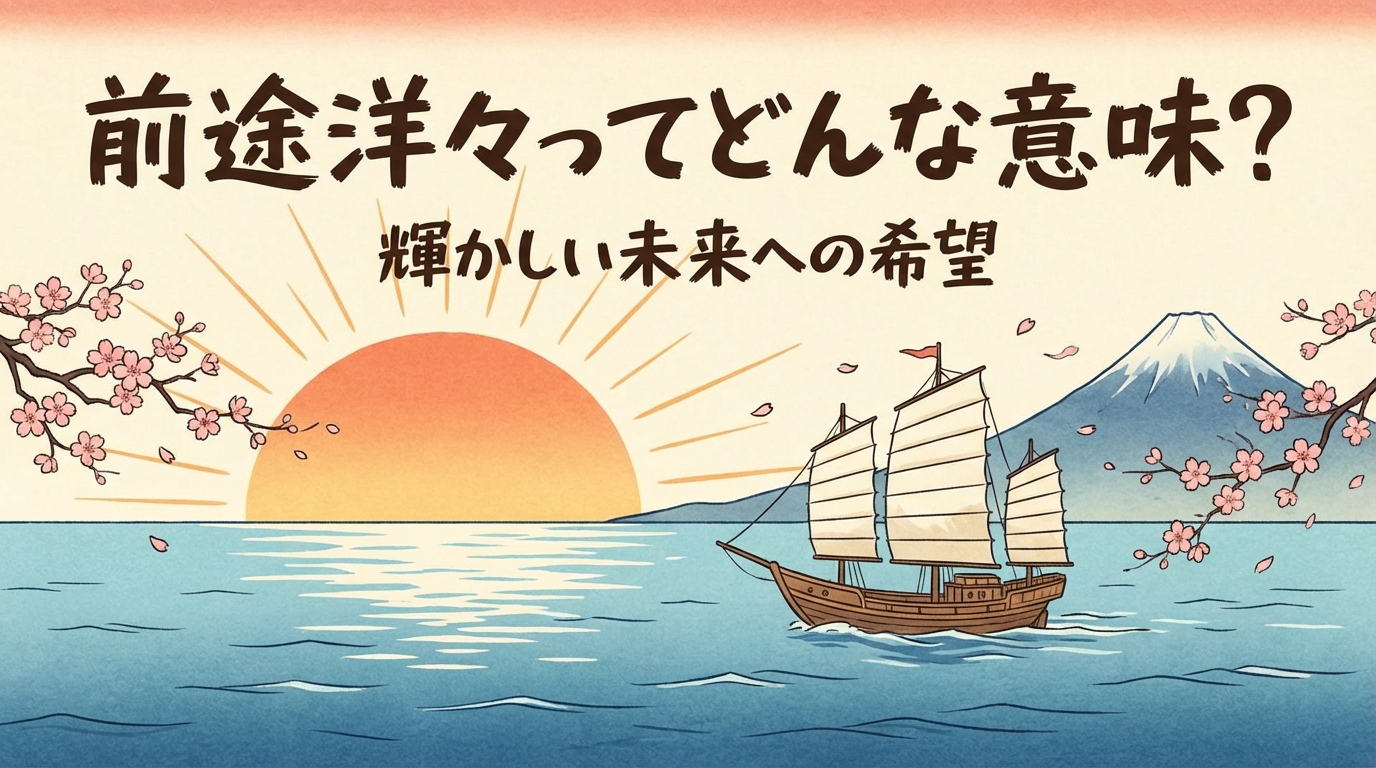 前途洋々ってどんな意味?