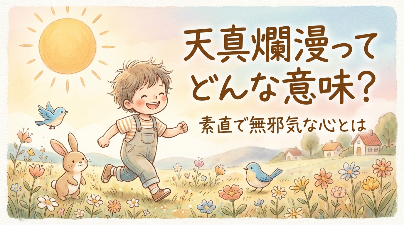 天真爛漫ってどんな意味?