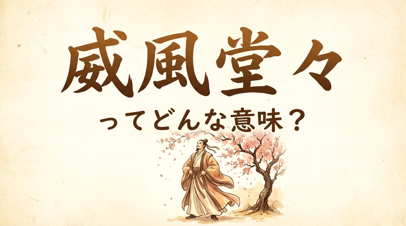 威風堂々ってどんな意味？