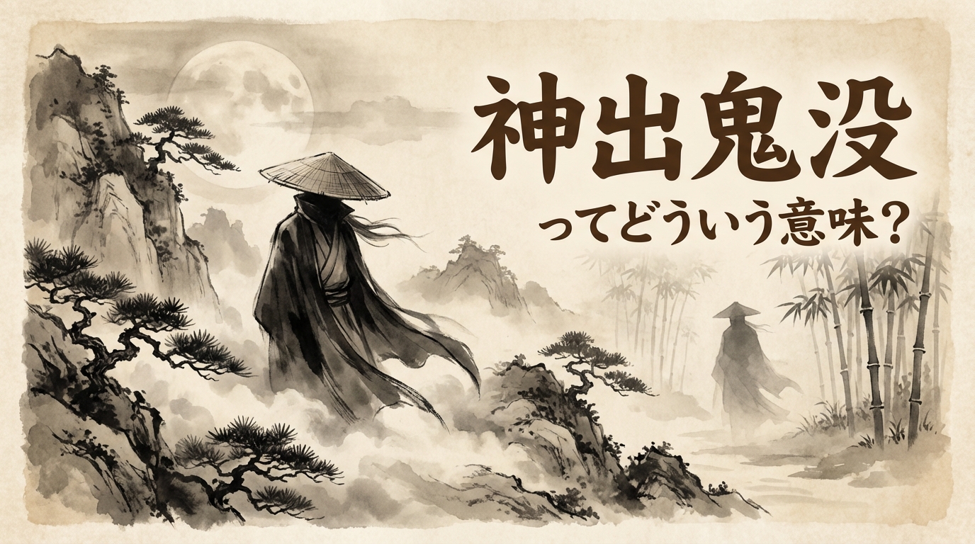 神出鬼没ってどういう意味？