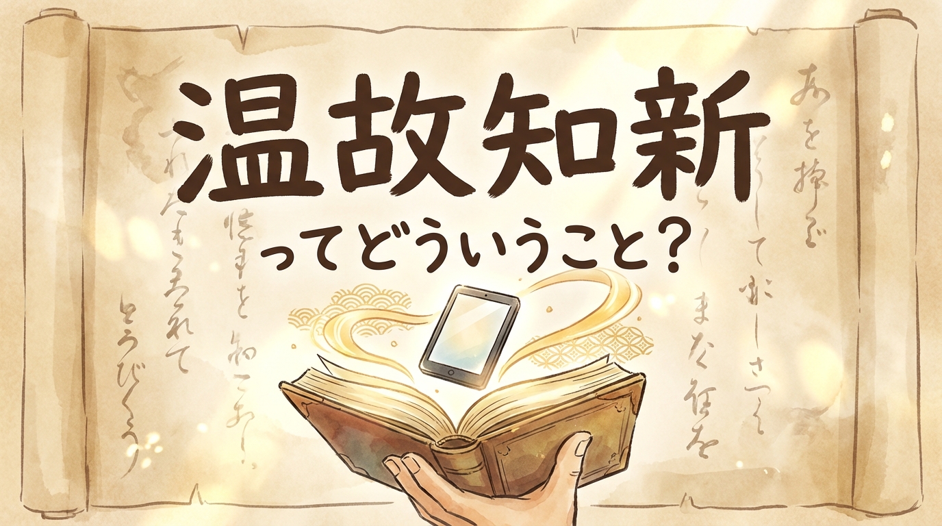 温故知新ってどういうこと？