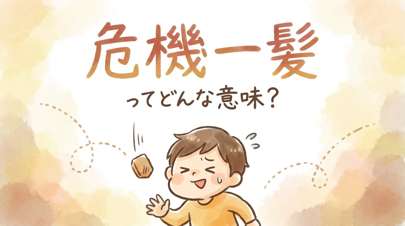 危機一髪ってどんな意味？