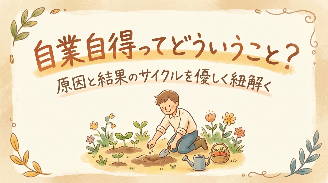自業自得ってどういうこと？