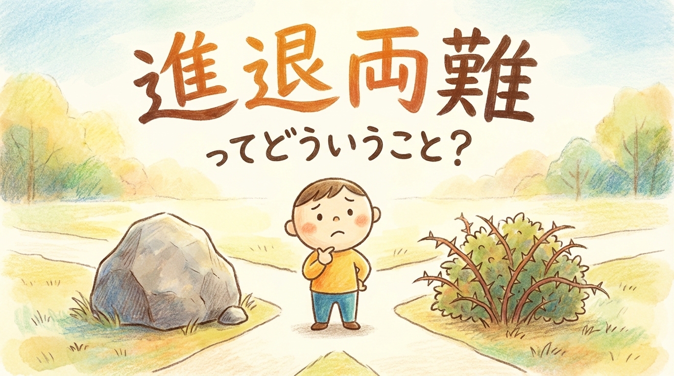 進退両難ってどういうこと？