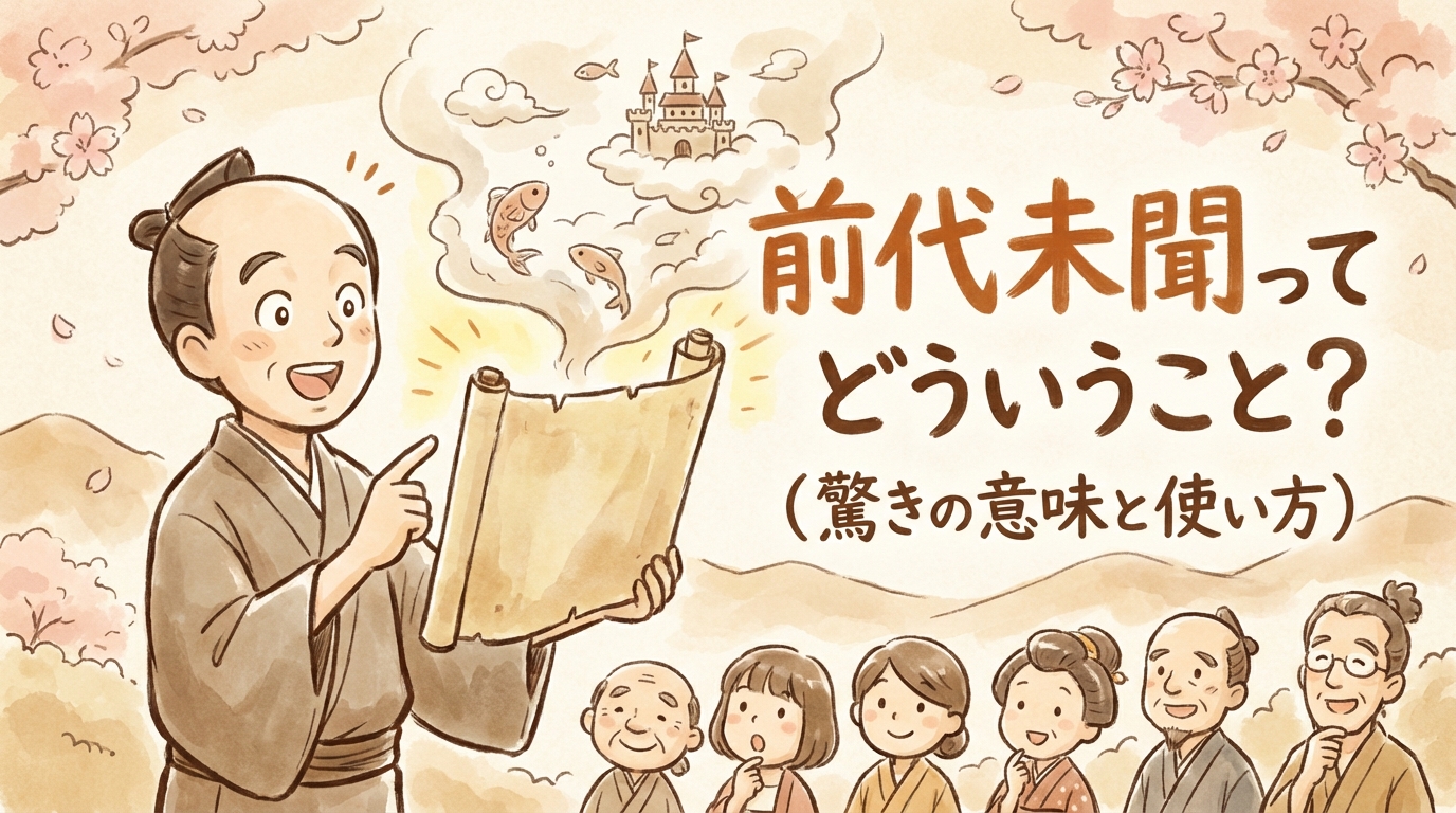 前代未聞ってどういうこと？