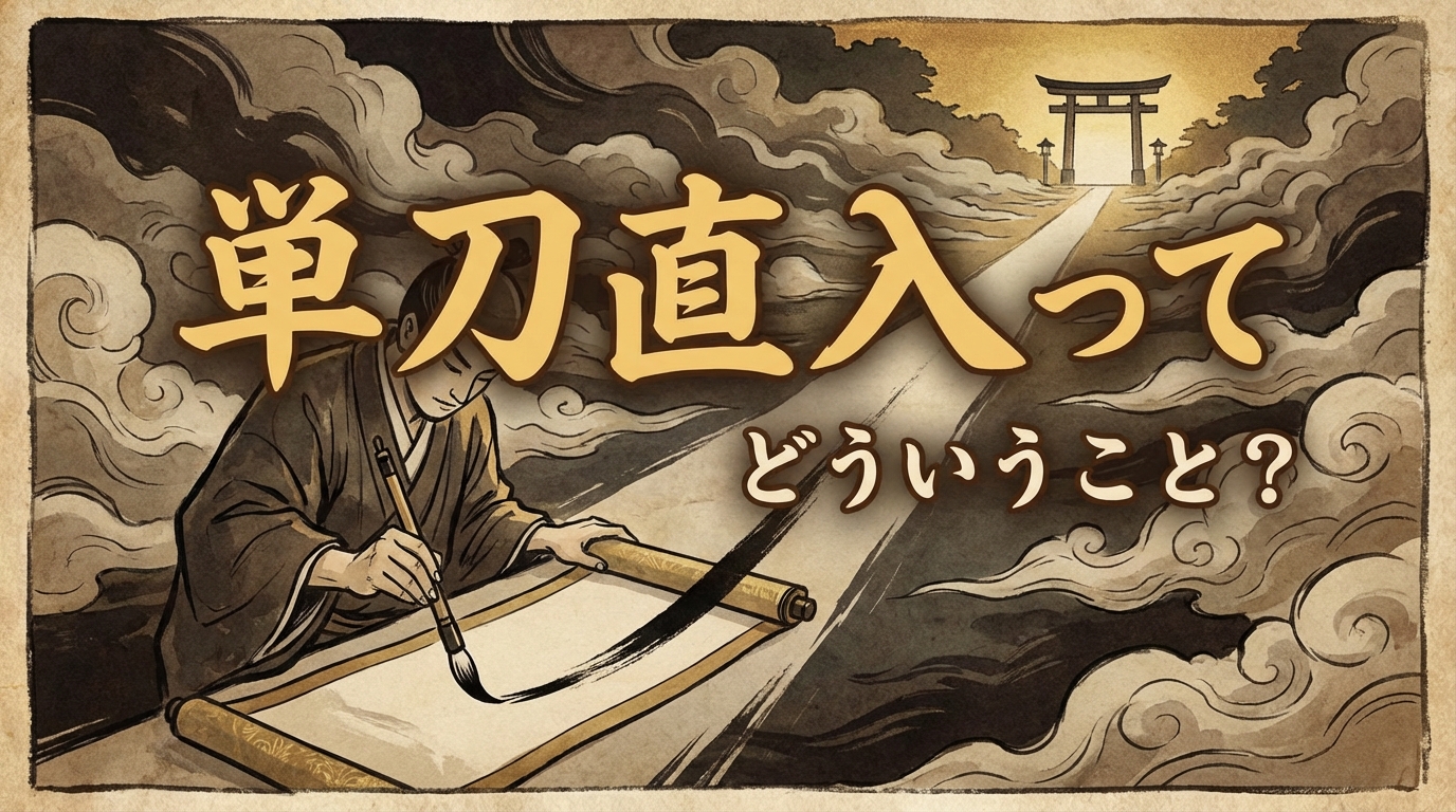 単刀直入ってどういうこと？
