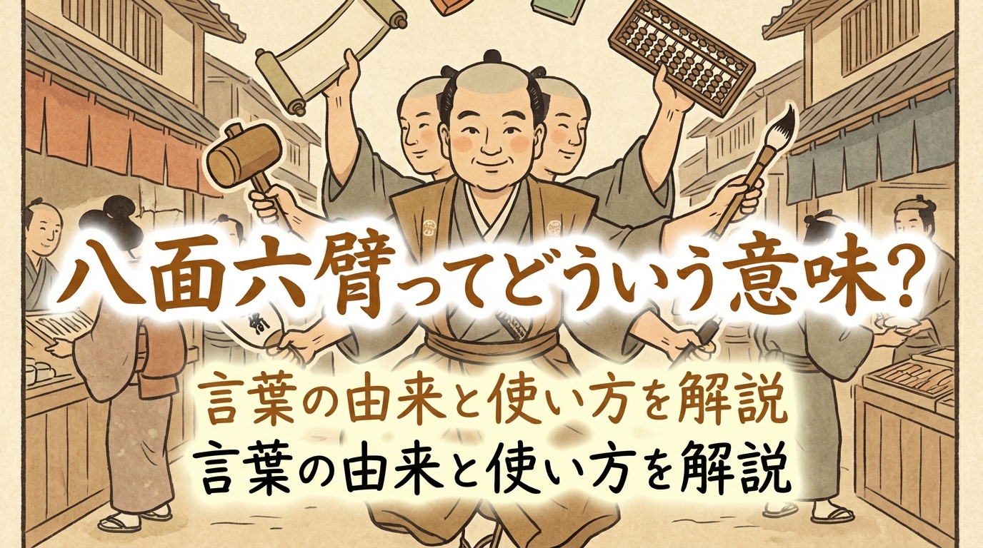 八面六臂ってどういう意味？