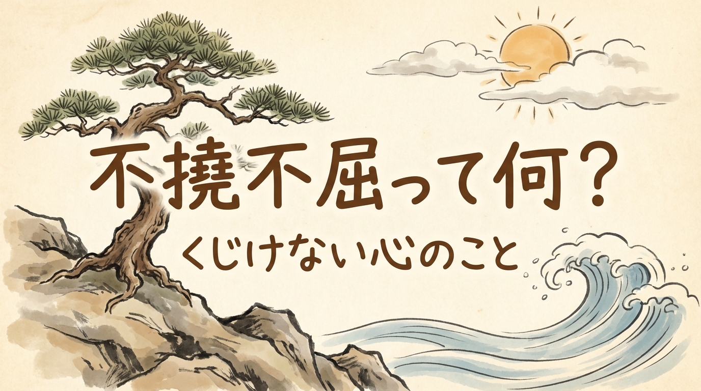 不撓不屈って何?