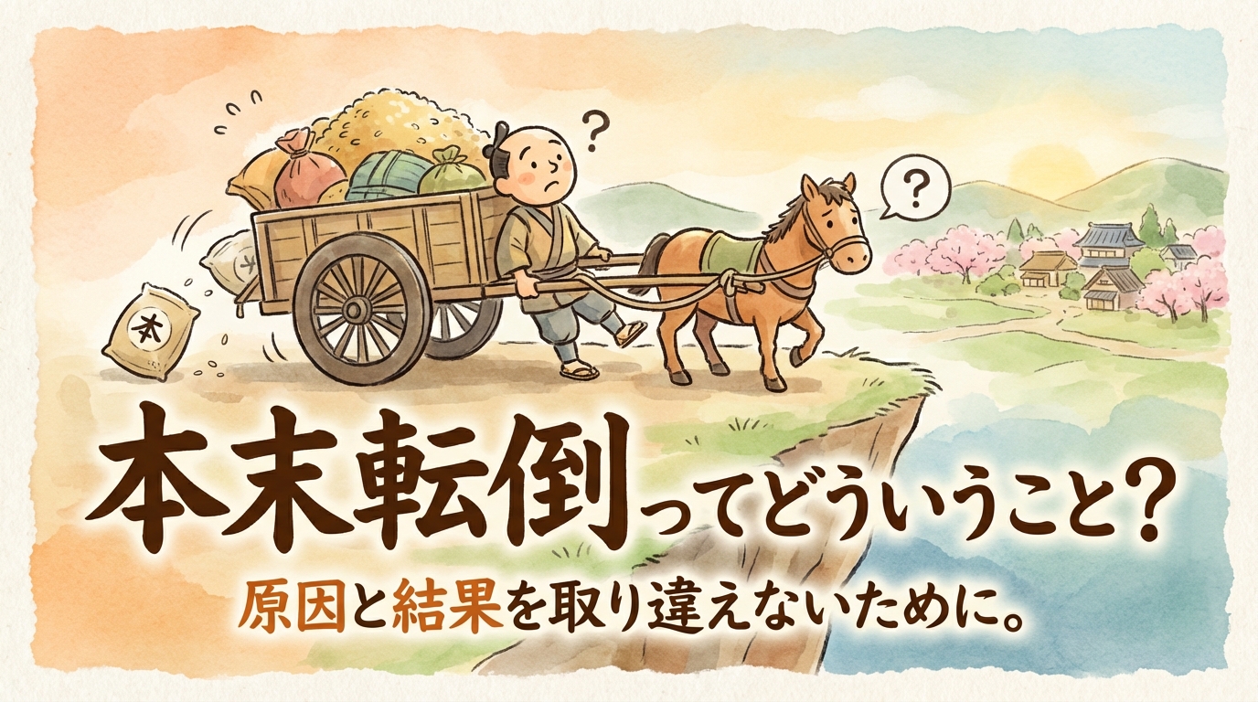 本末転倒ってどういうこと？