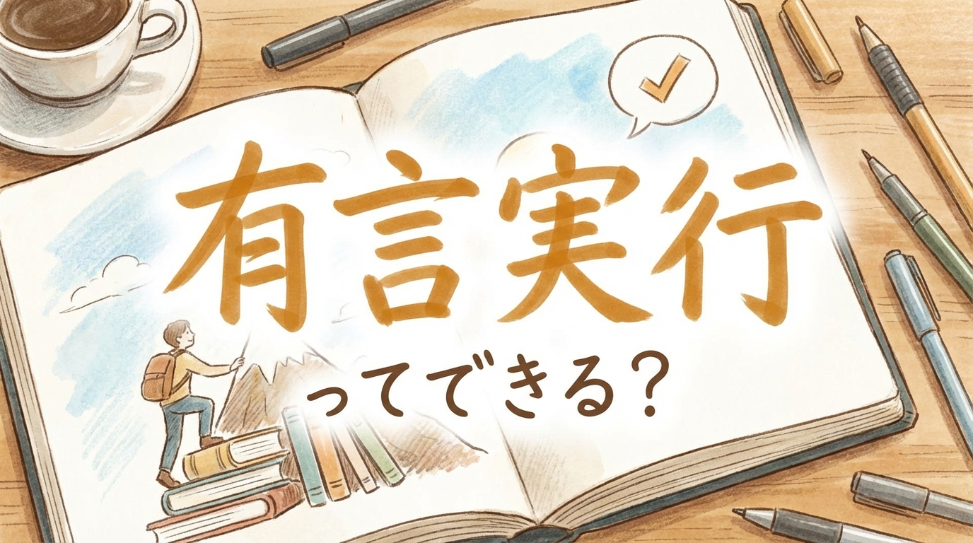 有言実行ってできる？