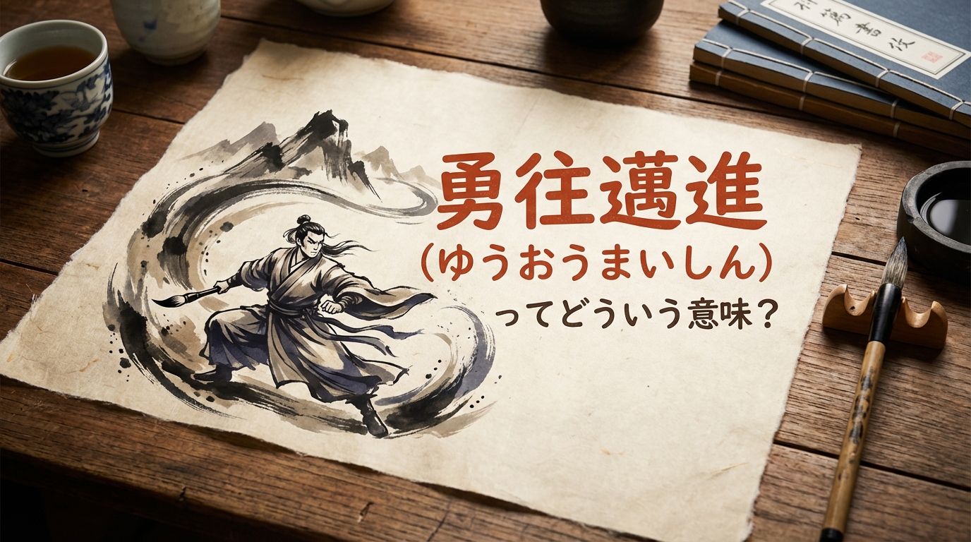 勇往邁進ってどういう意味？