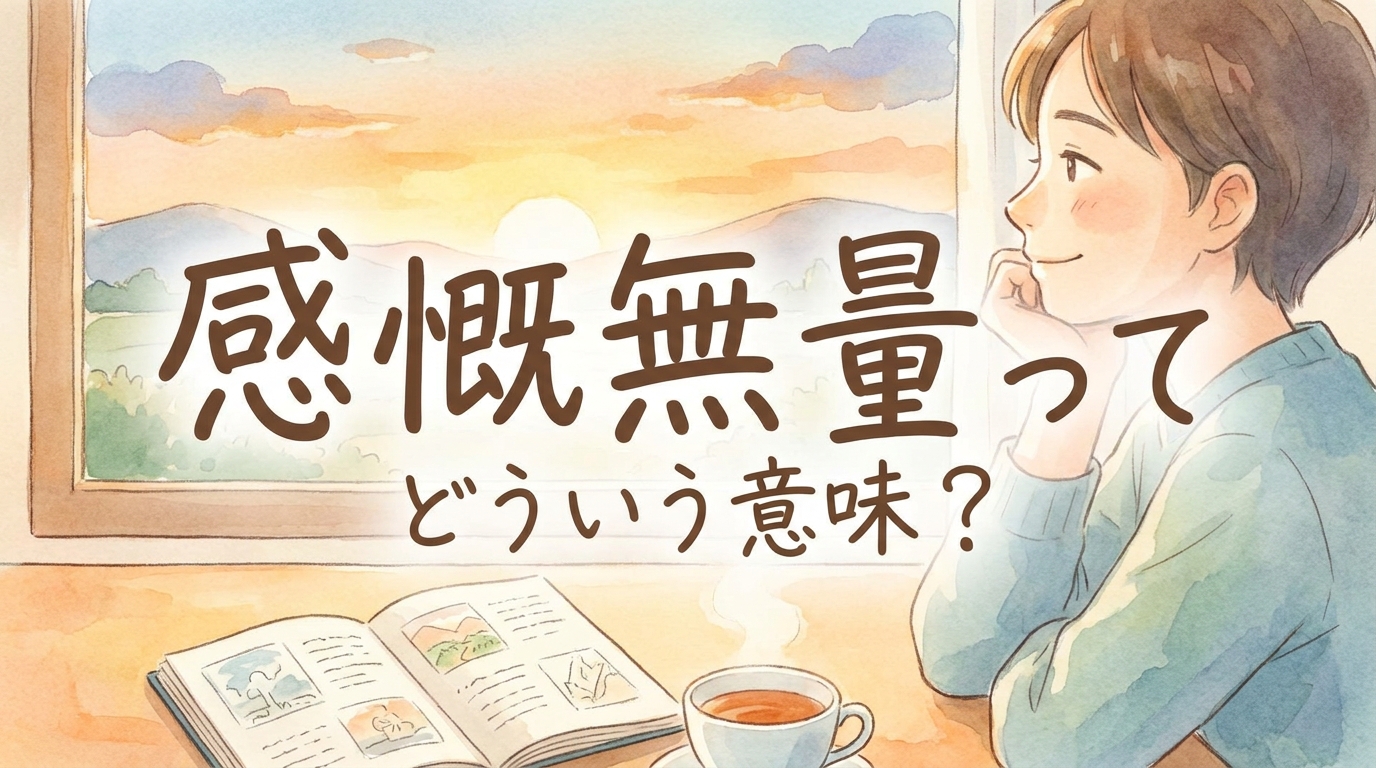 感慨無量ってどういう意味？