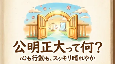 公明正大って何？