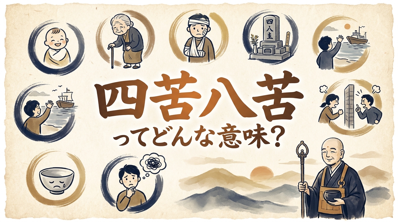 四苦八苦ってどんな意味？