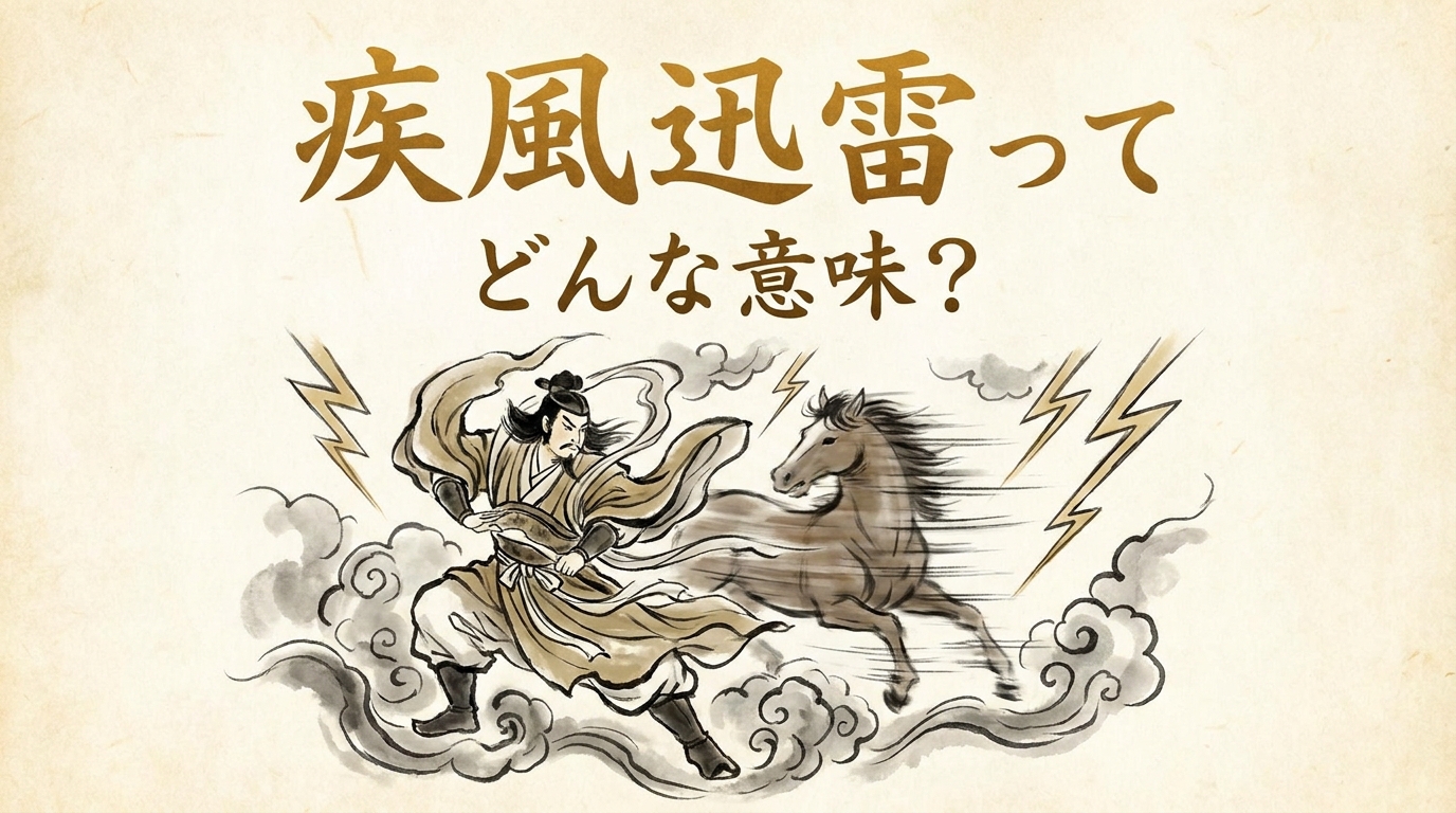 疾風迅雷ってどんな意味？