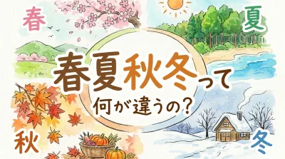 春夏秋冬って何が違うの？