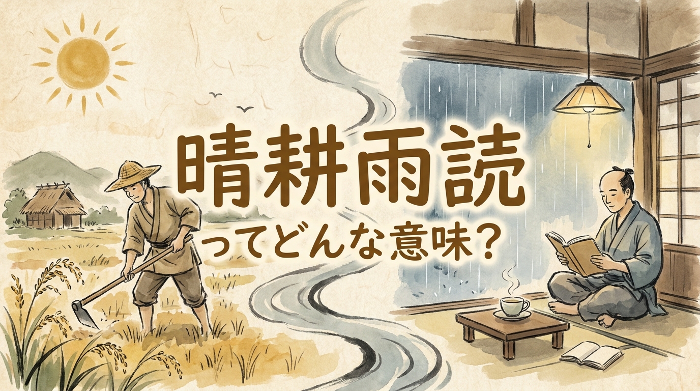 晴耕雨読ってどんな意味？