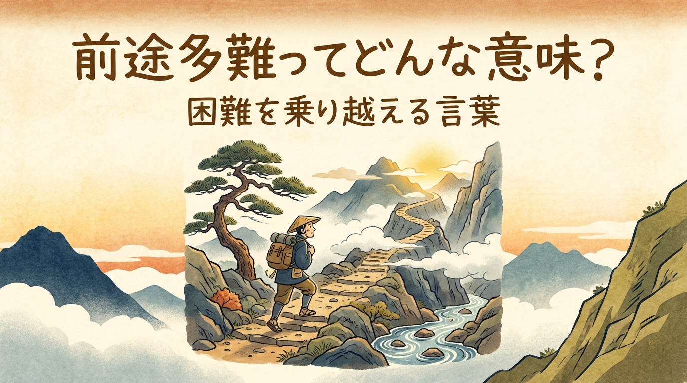 前途多難ってどんな意味？