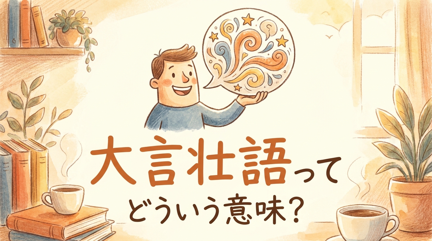 大言壮語ってどういう意味？