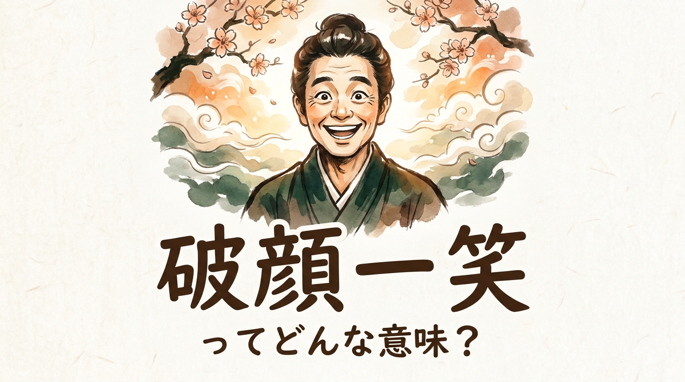 破顔一笑ってどんな意味？