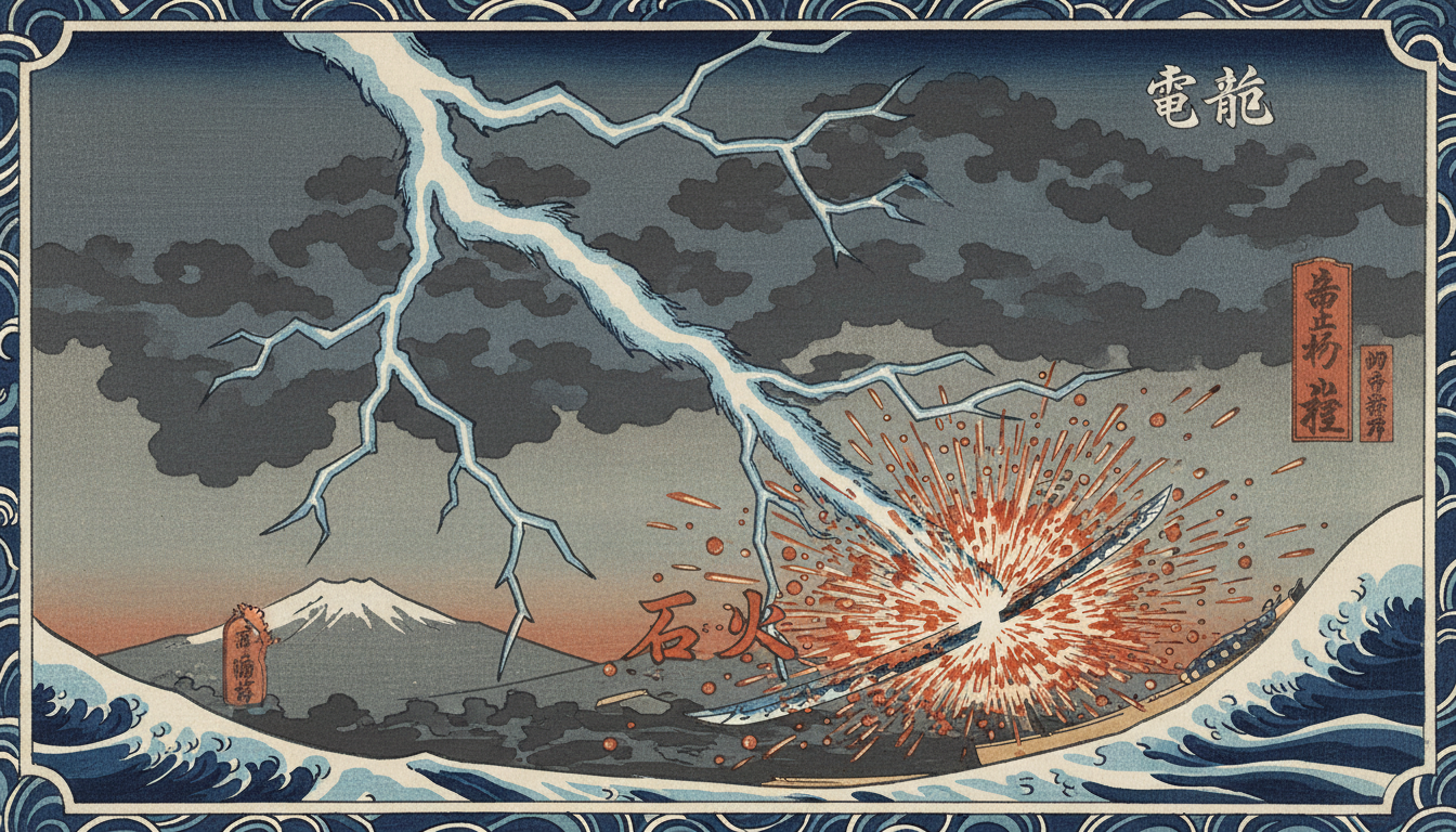 「稲妻」と「火花」から生まれた比喩だから、速さが伝わりやすいんです