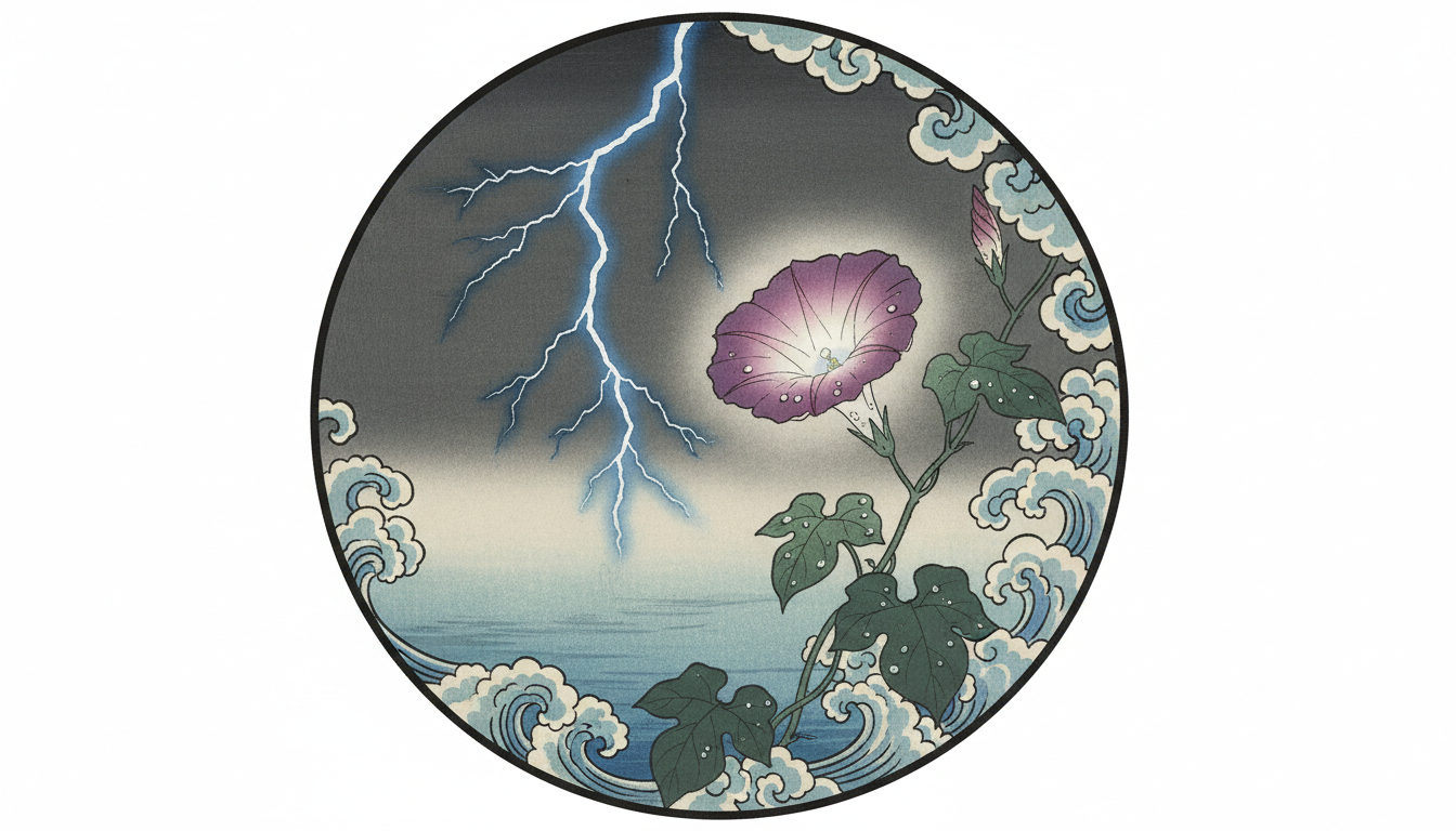 電光朝露は「一瞬」と「はかなさ」を表す言葉なんですね