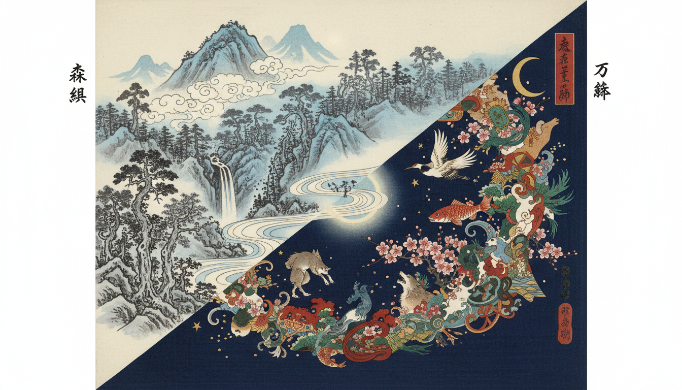 「森羅」と「万象」を分けて見ると、意味がスッと入ってきます