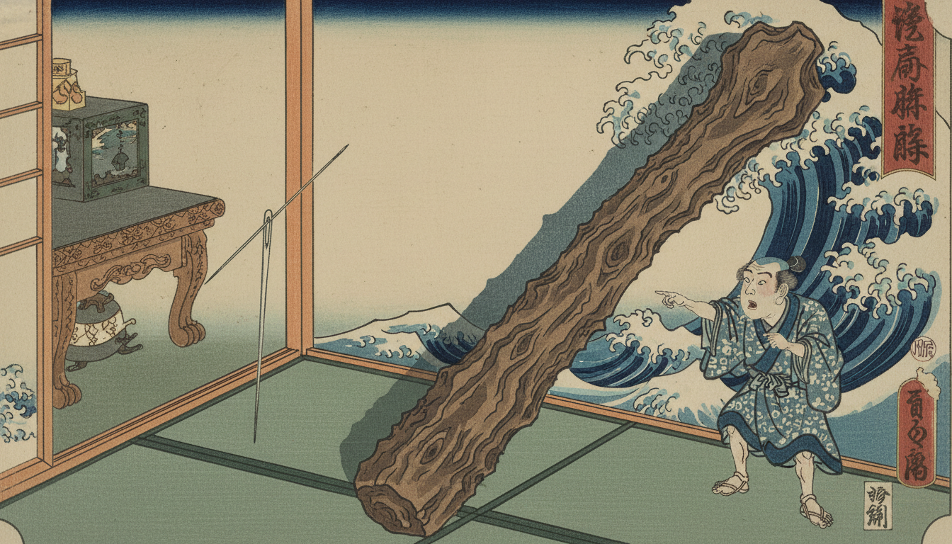 なぜ「針」と「棒」で誇張を表すのか、がわかると覚えやすいですよね