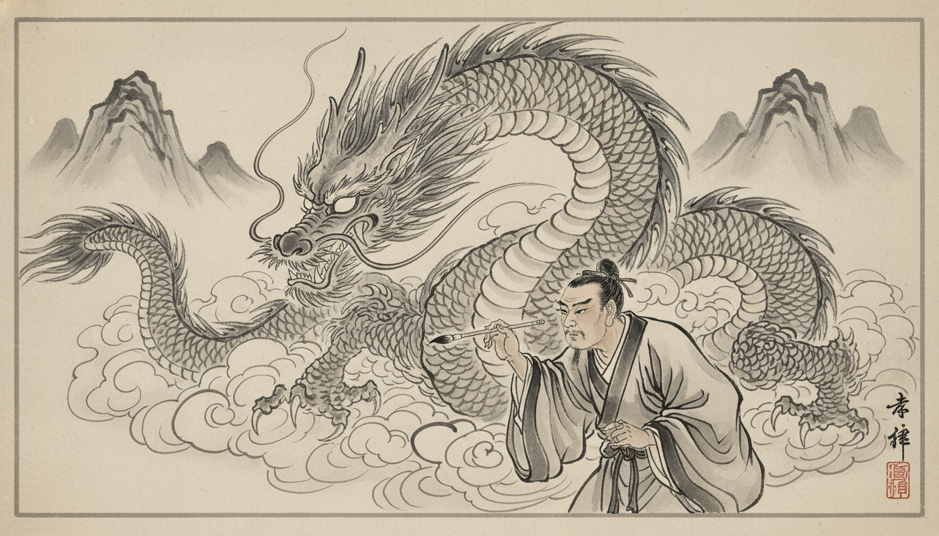 画竜点睛は「最後の一筆で完成させる」という意味なんですね