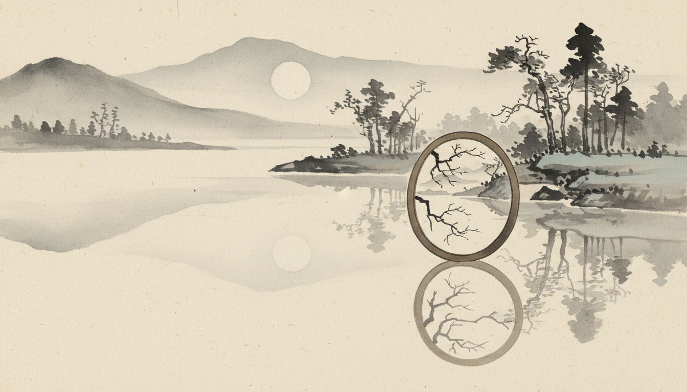 明鏡止水がしっくりくる理由は「鏡」と「止水」のたとえにあります