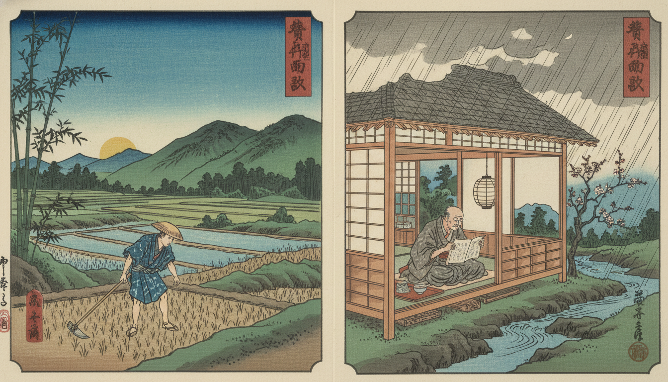 晴耕雨読は「自然のリズムで整える暮らし」なんですね